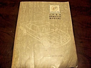 genuine oem factory gm shop service repair manual 1989 89 buick regal cars book - Bild 1 von 1