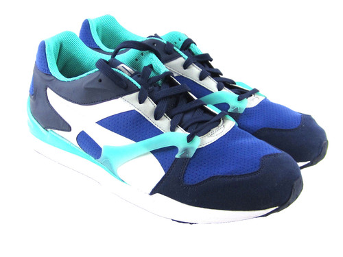 Puma Uomo Future XS 500 Swift Turbulence Blu Verde Taglia 13M 356924 Nuovo con scatola