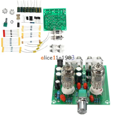 Scheda preamplificatore valvolare AC 12V 6J1 KIT FAI DA TE buffer cuffie + custodia - Immagine 1 di 4