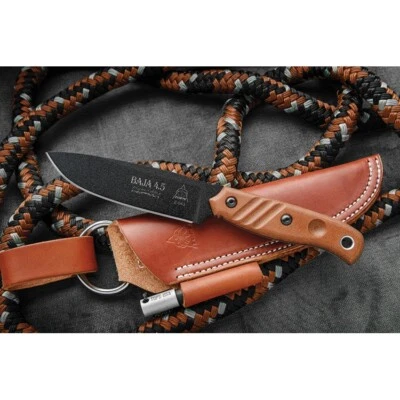 Cuchillo Fijo TOPS Baja 4.5 Edición Reserva 4.88" 1095 Hoja de Acero Mango Micarta Foto 1 de 3