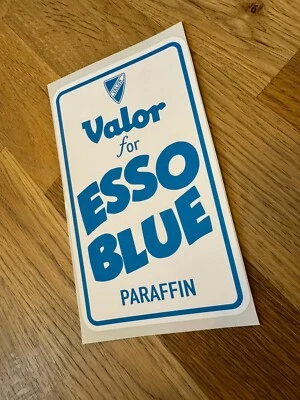 Valor For Esso Blue Paraffin Sticker Decal For Pouring Can - Image 1 of 2