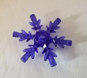 LEGO Purple Snowflake Translucent Clear Frozen Friends Gear Holiday Christmas - Picture 1 of 1
