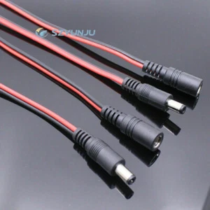 18AWG 22AWG 5.5x2.1mm Male Female DC Power Socket Jack Plug Connector Cable Wire - Picture 1 of 16