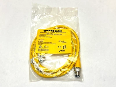 Turck RKC 4.4T-1.5-RSC 4.4T/S101 Sensor Cordset M/F M12 4-Pin 1.5m U-32295 - Image 1 of 4