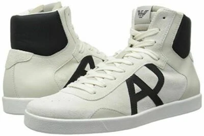 Armani Jeans Para Hombre Clásico AJ Logo Zapatillas Altas Botas EE. UU. 8 UE 41 Foto 1 de 4