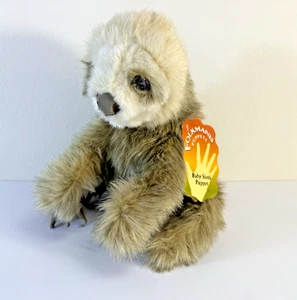 NEU Folkmanis Baby Faultier Handpuppe Spielen Plüsch 13 Zoll Stofftier Spielzeug Neu mit Etikett - Bild 1 von 15