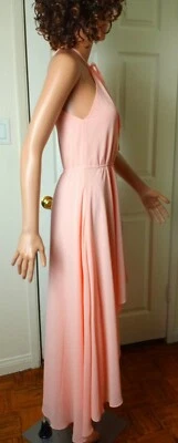 VESTIDO MAXI CASUAL ALTA HIPPIE MAGNÓLIA PÊSSEGO TAMANHO XS A PEQUENO  - Imagem 1 de 4