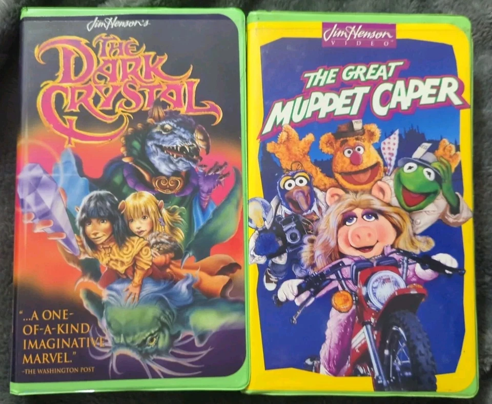 VHS LOT The Dark Crystal(VHS, 1994) Great Muppet Caper Vintage Jim Henson Video  Foto 1 de 4