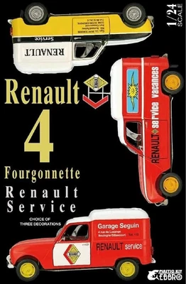 Ebbro 25012 Renault 4 Fourgonnette Renault Service Kit Montaggio 1/24 - Immagine 1 di 2