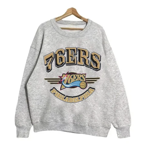 Vintage Philadelphia 76ers Sixers Basketball Sweatshirt Gift Fans Cover