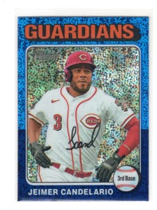 2024 TOPPS HERITAGE BLUE SPARKLE CHROME 221 JEIMER CANDELARIO REDS - Picture 1 of 1