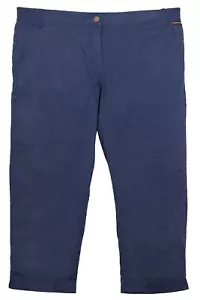 Jack Wolfskin Senegal 3/4 Hose Caprihose Outdoor Funktionshose Damen Blau L XL - Bild 1 von 4