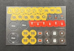 Kill Team: Exaction Squad Tokens Warhammer 40k Agents of The Imperium Arbites - Picture 1 of 2