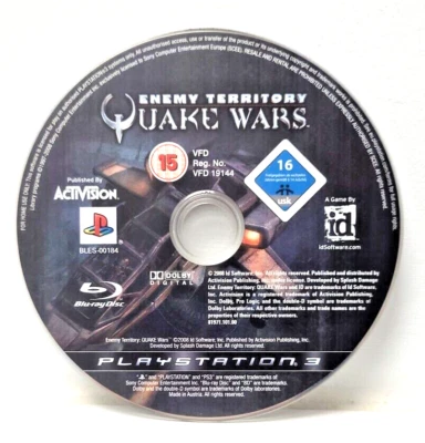 PS3 Quake Wars Enemy Territory PlayStation 3 DISC - Image 1 of 4