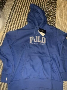 Sudadera con capucha Polo Ralph Lauren polar con logotipo para hombre talla L, 2XL azul precio de venta sugerido por el fabricante $168 - Imagen 1 de 3