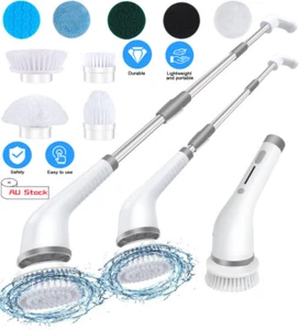 8 In1 Electric Cleaning Turbo Scrub Brush Multifunctional Cordless Spin Scrubber - Picture 1 of 12