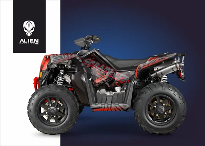 Polaris Scrambler 850-1000 2013-2024 Design 1 Quads Grafik Kit Aufkleber - Bild 1 von 4