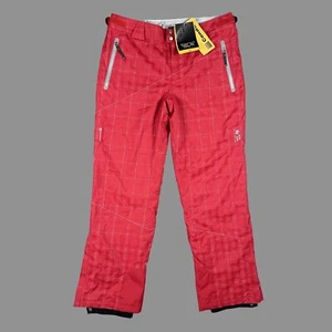 Mountain Hardwear Women’s XL Snowboard Ski Pants Red Plaid NEW WITH TAGS $185 - Picture 1 of 22