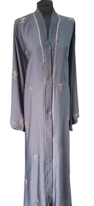 Women Abaya Jilbab Kaftan Long Muslim Dress Dubai Abayas Cardigan Robe - Picture 1 of 2