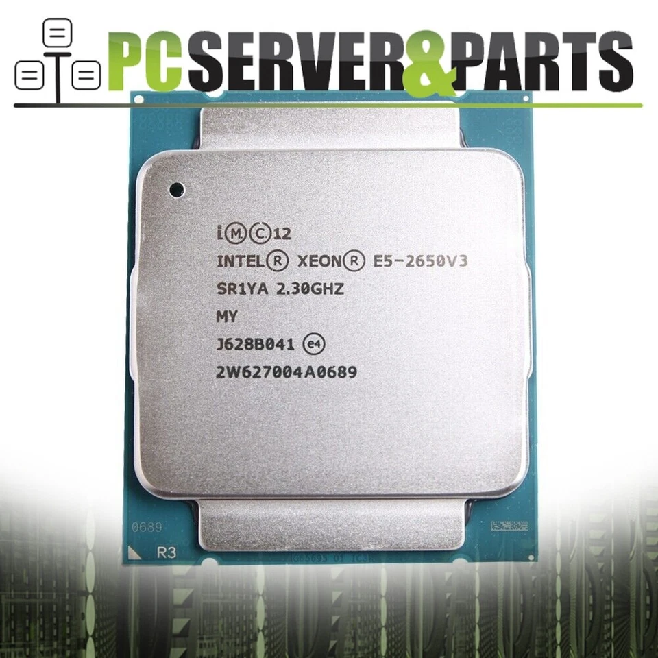 Pair of Intel Xeon E5-2650 v3 SR1YA 2.30GHz 25M 10-Core LGA2011-3 CPU Processors - Image 1 of 1