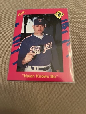 1990 Classic Baseball, The “ Nolan Know Bo”,  Awesome Card. - Image 1 of 2