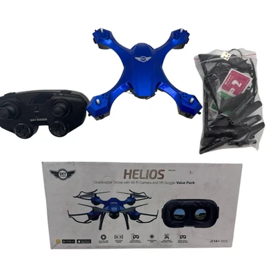 Helios Quadcopter Drone WiFi Camera VR Goggles 360 Flips 300Ft Range Foldable - Image 1 of 4