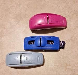 Scotch Pop-Up Tape Strip Wrist Handband Dispenser Set Of 3 Pink Purple Gray - Picture 1 of 4