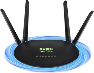 KuWFi 4G LTE Router WLAN Router Mobiler WLAN Router 4G Router 150 Mbit/s  - Afbeelding 1 van 2