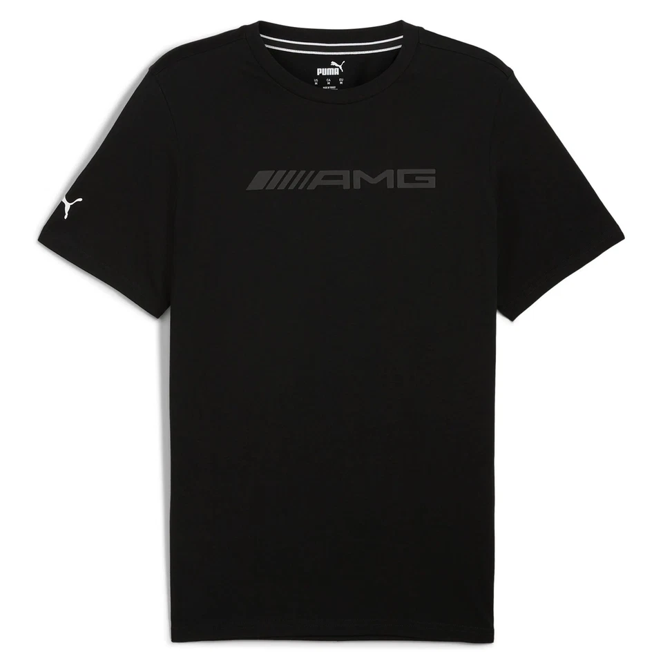 Puma Homme T-Shirt - AMG Logo, Motorsport, Manches Courtes, Logo-Print, Coton - Photo 1/1