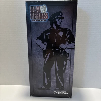 "Figura de policía Ertl Real Heroes Top Cop 1998 12"" con accesorios realistas certificado de autenticidad" Foto 1 de 4