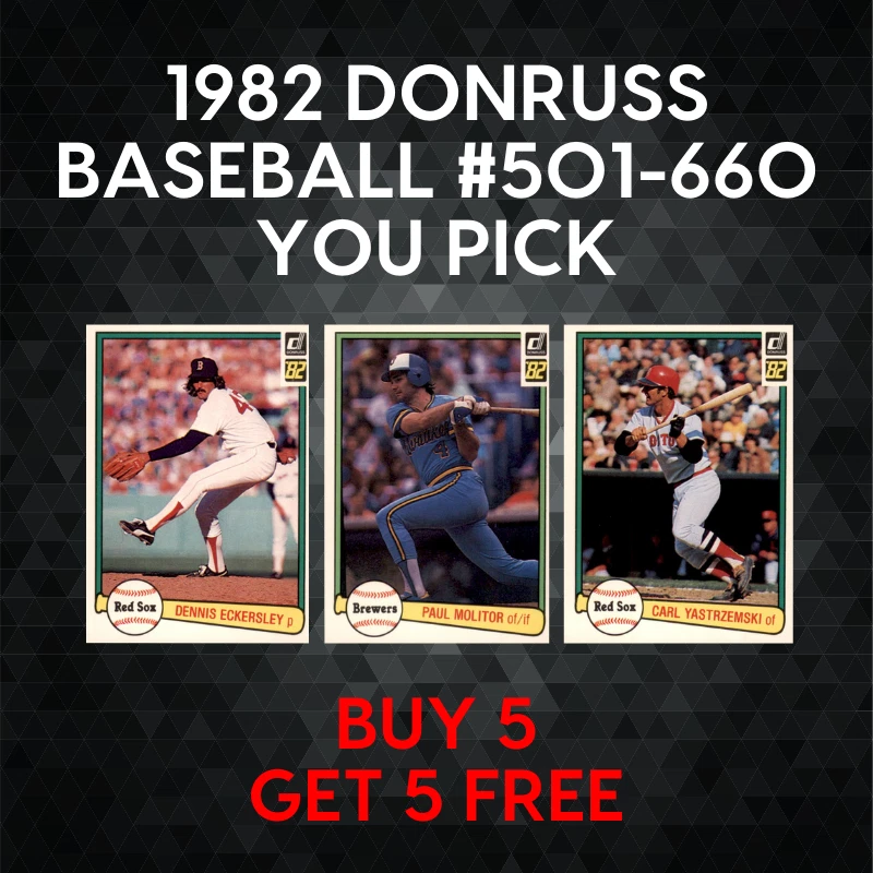 1982 Donruss Baseball #501-660  - YOU PICK - Complete Your Set - Image 1 of 1