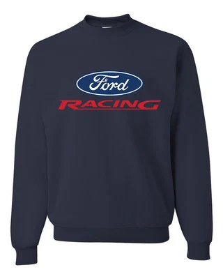 Sudadera cuello redondo logotipo clásico Ford Motor Co Auto Racing Foto 1 de 2