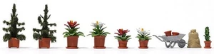 Busch 1235 HO Scale Christmas Flower Set - Picture 1 of 1
