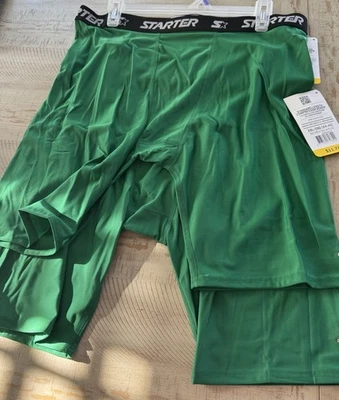 Starter Dri-Fit  Standard Length Compression Boxers Briefs 2XL 2 Pairs Green - Image 1 of 3