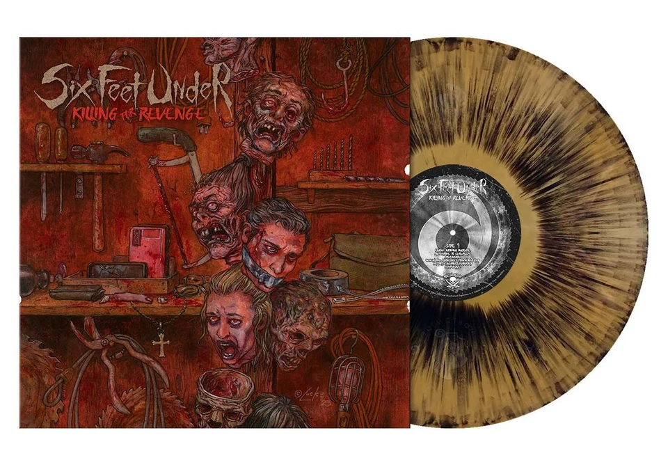 SIX FEET UNDER - KILLING FOR REVENGE, 2024 GOLD BLACK DUST vinyl LP, #006/200! - Image 1 of 1