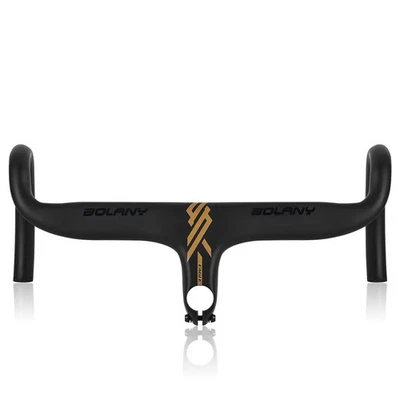 Integrated Bicycle Alloy Handlebars Racing Road Bike Drop Handlebar 420MM 28.6MM - Image 1 of 4