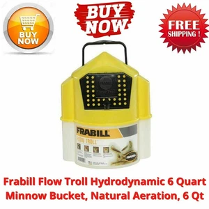 Cubo Minnow Frabill Flow Troll hidrodinámico de 6 cuartos, 6 cuartos - Imagen 1 de 5