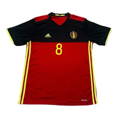 Adidas Belgium Fellaini Home 2016-2017 Soccer Jersey Sz L - Image 1 of 4