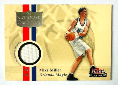 2001-02 Fleer Platinum Mike Miller Game Used Jersey Card, Magic Legend! - Image 1 of 3
