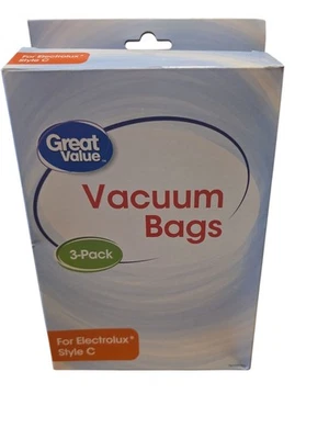 (3-Pk) BOLSA ASPIRADORA Great Value™ Electrolux Estilo C Filtración de Alérgenos Foto 1 de 3