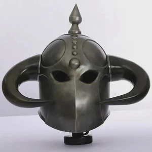 Mittelalter Todeshändler Helm mit Innenfutter und Kinnriemen LARP Kostüme Rüstung toll - Bild 1 von 7