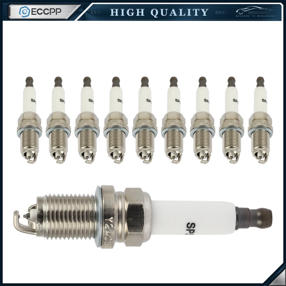 10Pcs Platinum Spark Plugs For Audi S6 5.2L 2007-2011 Audi S8 5.2L 2007-2009 - Image 1 of 4