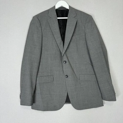 Blazer Theory Para Hombres 42R Gris Malcolm Nuevo Sastre 2 Botones Mezcla de Lana Traje Chaqueta Foto 1 de 4