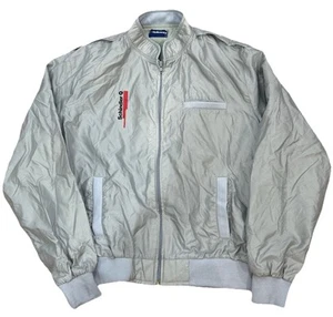 Vintage Holloway Gray Lightweight Zip Up Bomber USA Jacket Men’s Size Large - Picture 1 of 4
