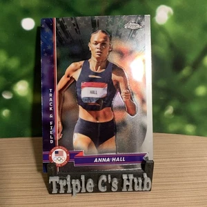 2024 Topps Chrome Olympics USA #43 ANNA HALL Heptathlon Winner Track & Field - Picture 1 of 2