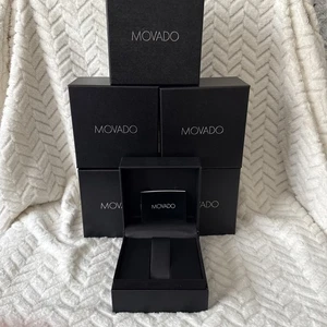 Juego Caja Reloj Movado Negro - Instrucciones y Tarjeta Garantía Incluida - Imagen 1 de 10