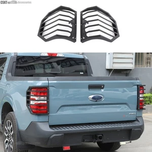 Fits 2022-2025 Ford Maverick Carbon Steel Tail Light Frame Cover Guard Grille - Picture 1 of 18