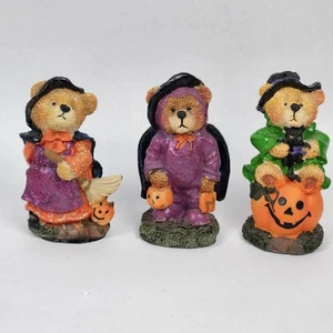 Halloween Bear Figurines 5” Tall Set Of 3 Greenbrier Resin - Picture 1 of 12