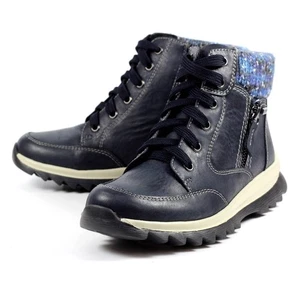 Lunar Buttermere  GLB115 Ladies Blue Waterproof Zip & Lace Ankle Boots Save £10 - Picture 1 of 11