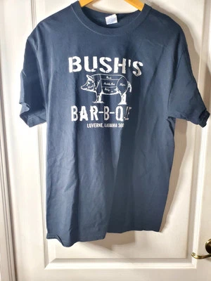 Bush's Bar-B-Que Luverne, Alabama Black T Shirt Unsex Large - Image 1 of 4